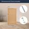 Head West 29" Chrome & White Tile Textured Frame Vanity Mirror